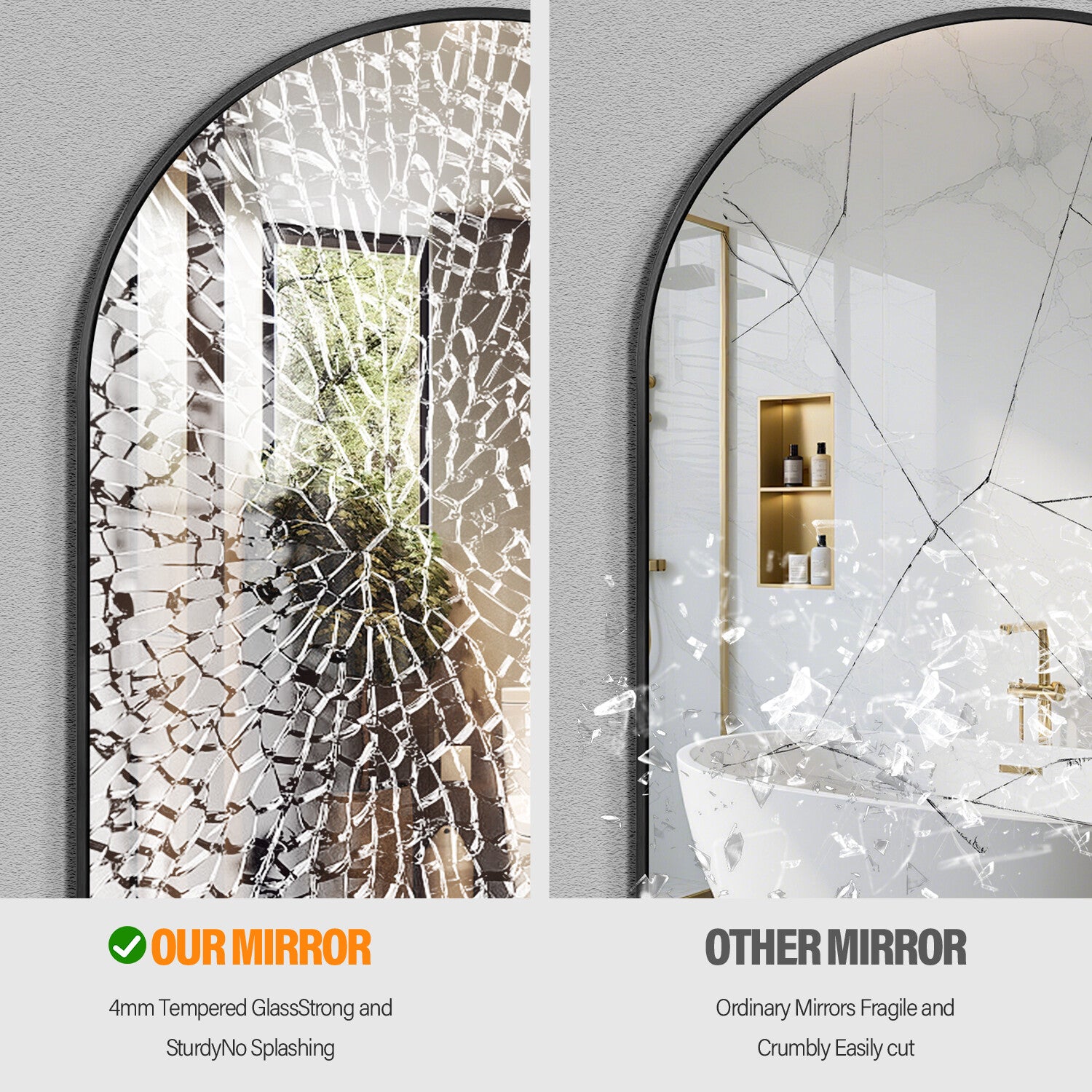 Oval Shaped Mirror
