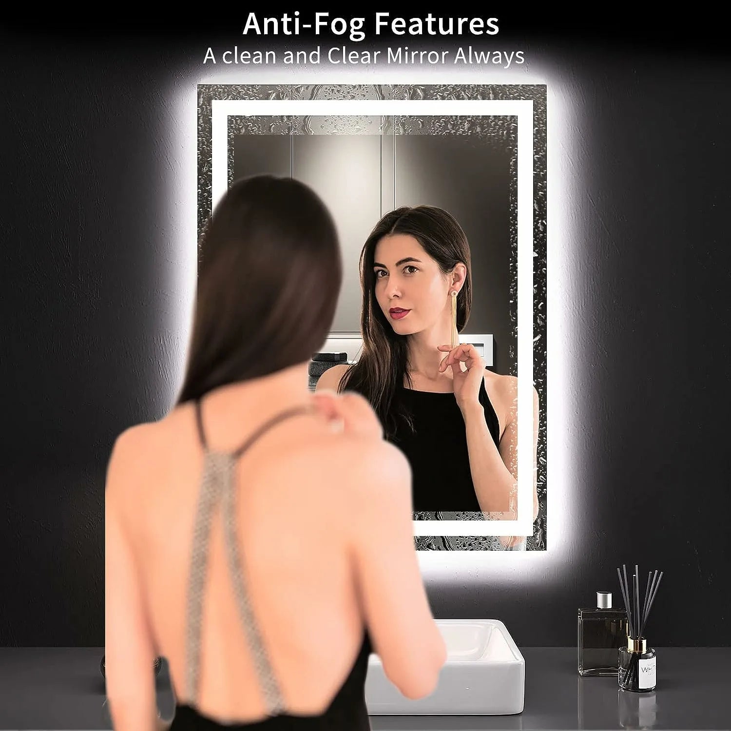 Backlit + Front Lit LED Bathroom Mirror