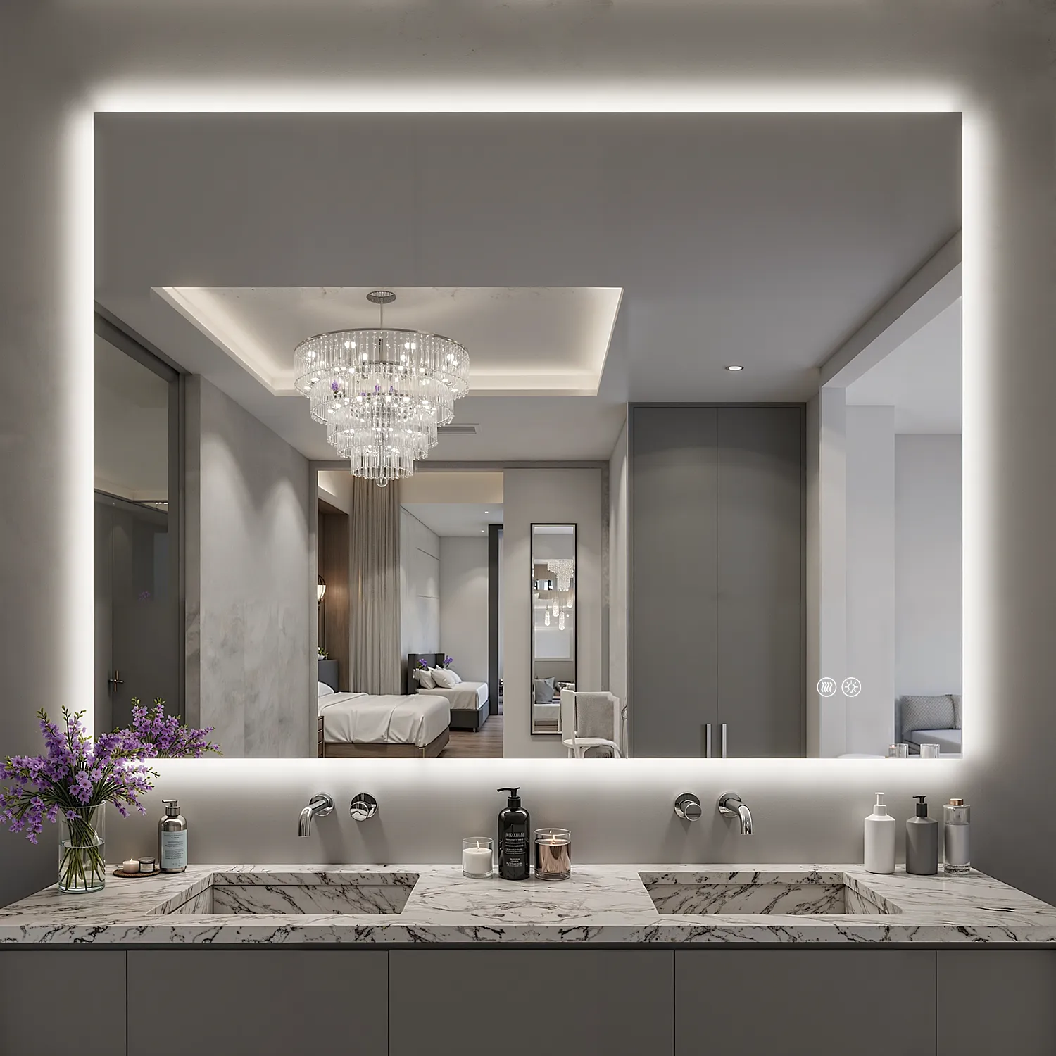 Backlit LED Bathroom Mirror