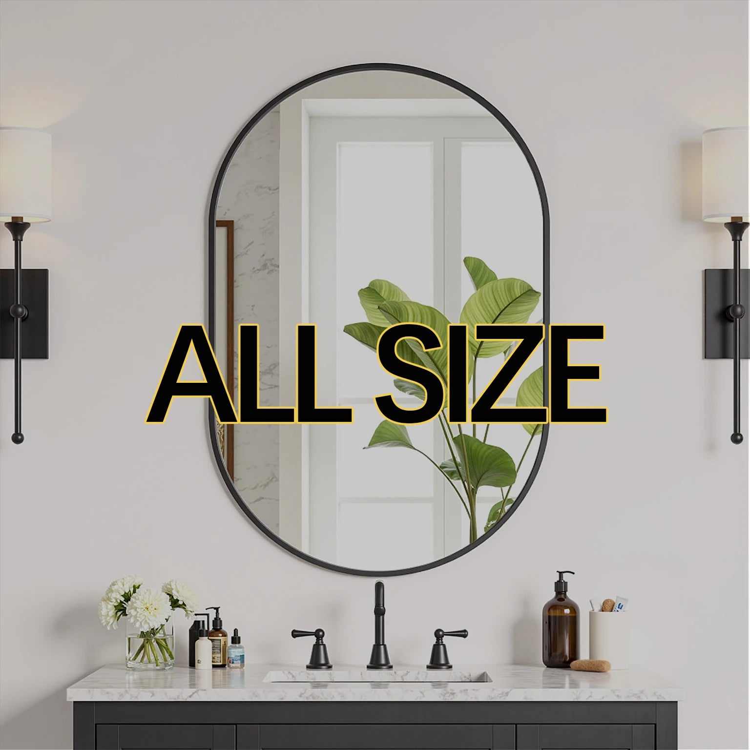 Oval Shaped Mirror