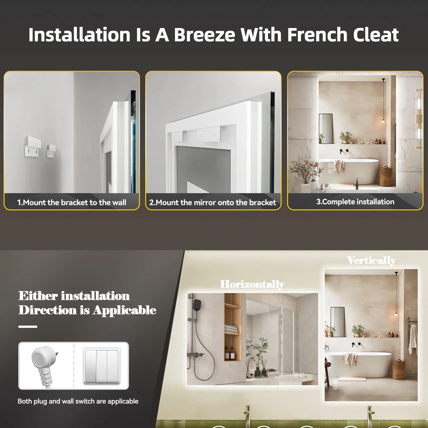 Backlit LED Bathroom Mirror