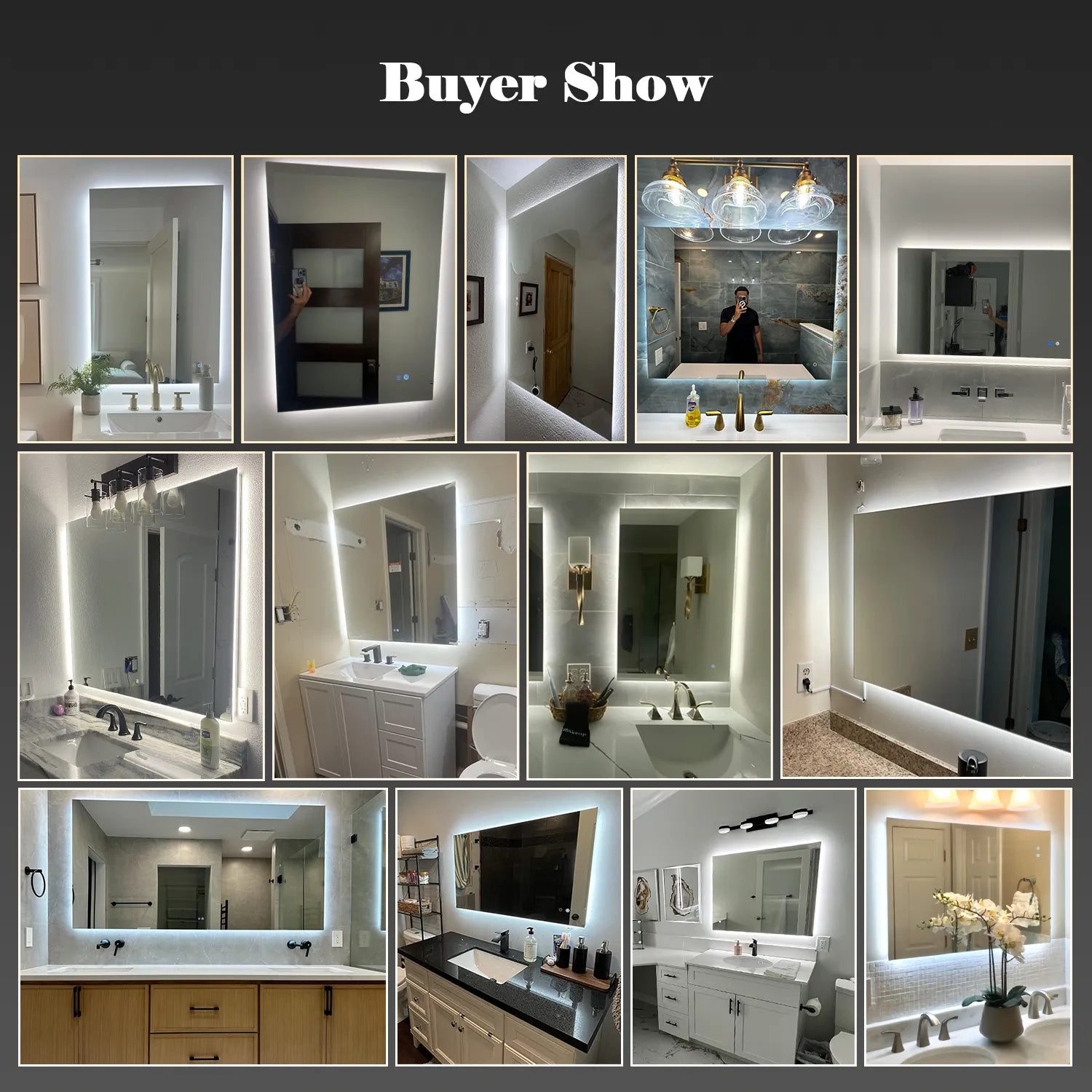 Backlit LED Bathroom Mirror