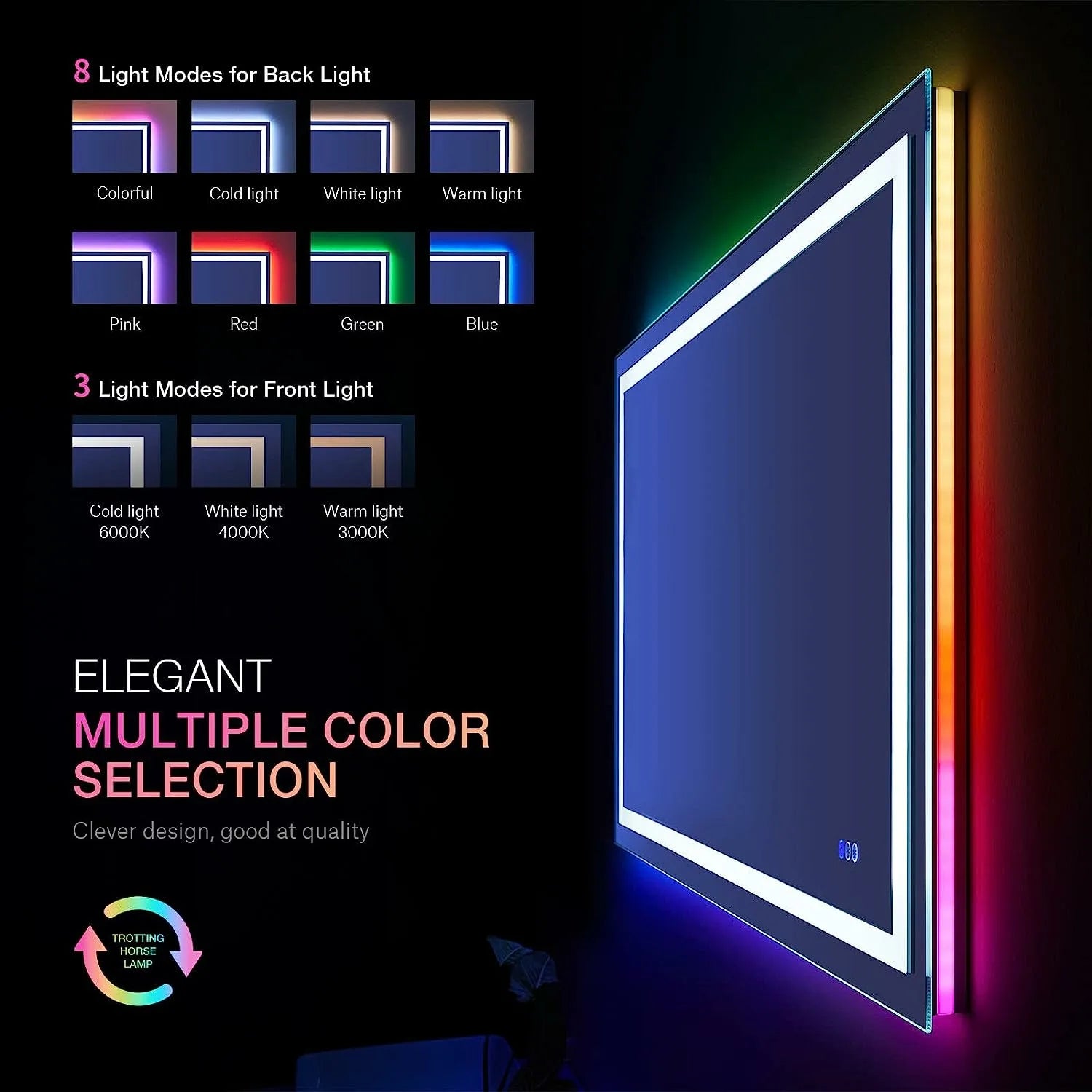 LED+RGB Mirrors