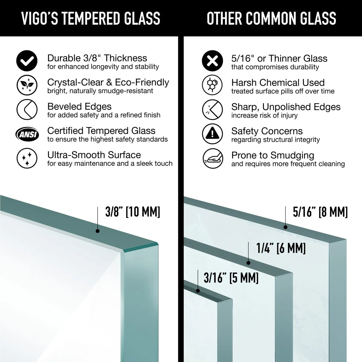 68-72" W x 76" H Sliding Frameless Shower Door with 3/8" Clear Glass