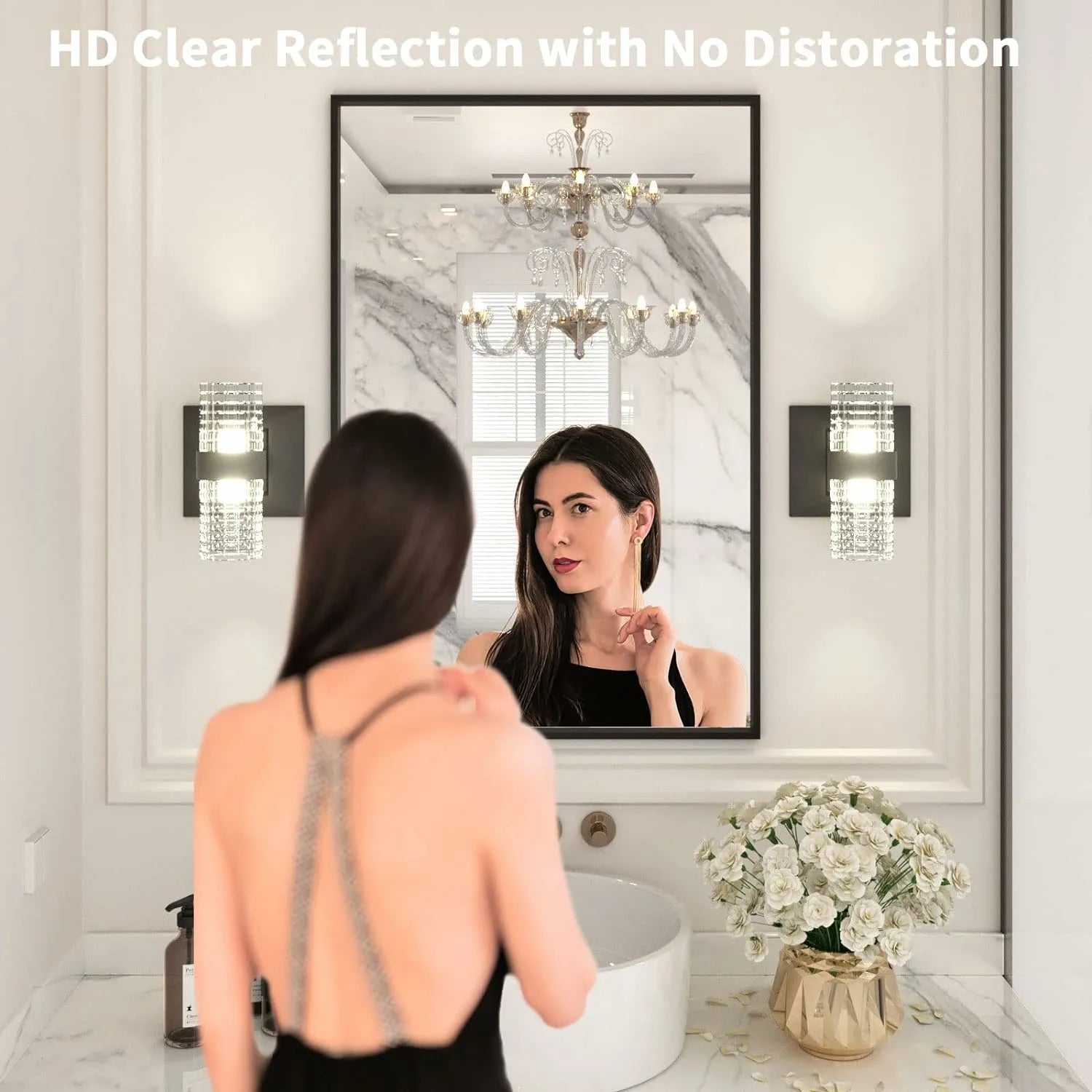 Black Rectangle Mirror