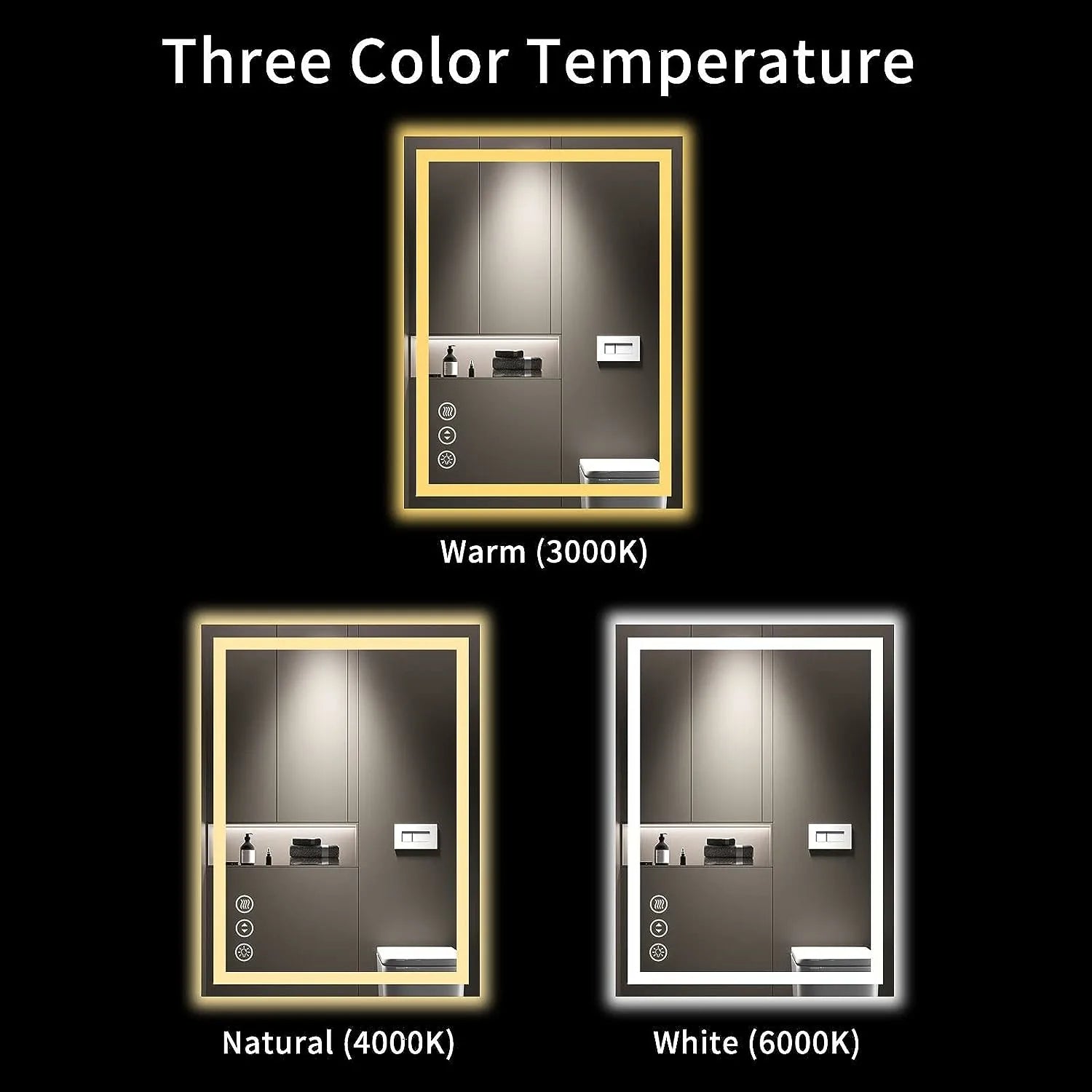 Backlit + Front Lit LED Bathroom Mirror