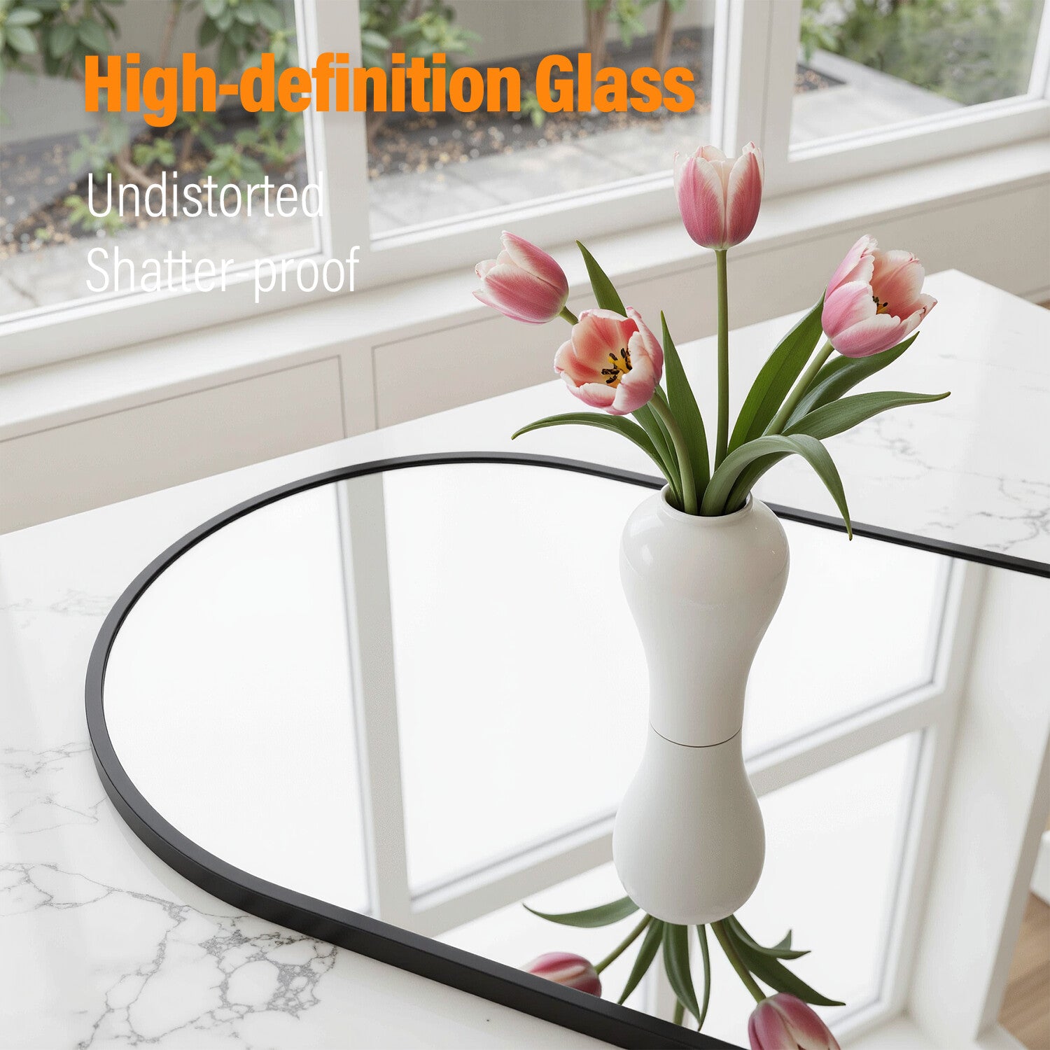 Oval Shaped Mirror