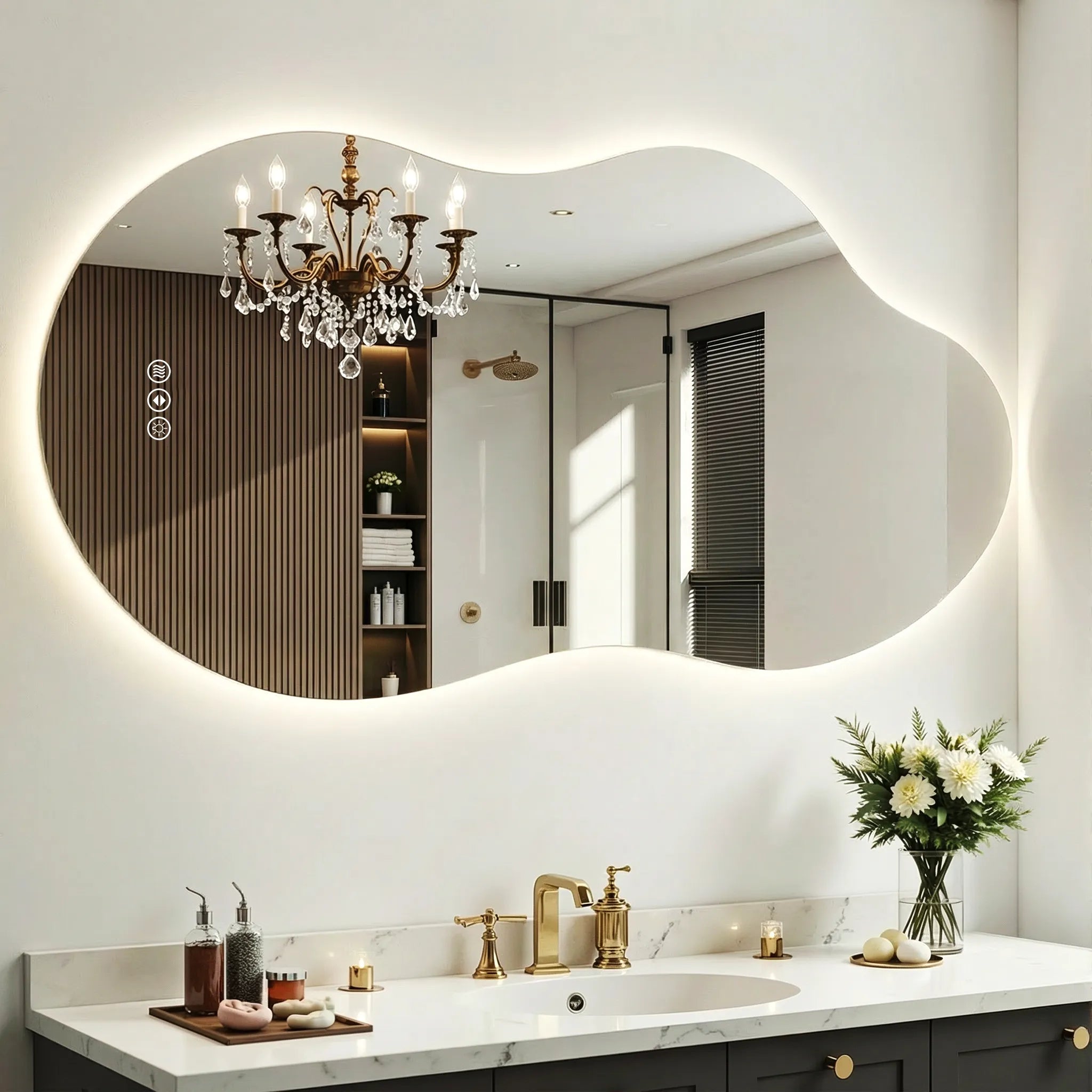 Irregular Backlit Led Mirror