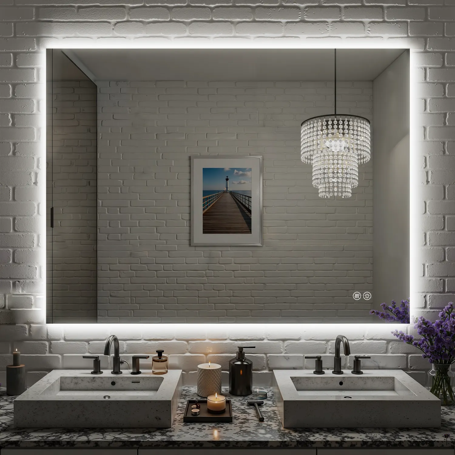 Backlit LED Bathroom Mirror