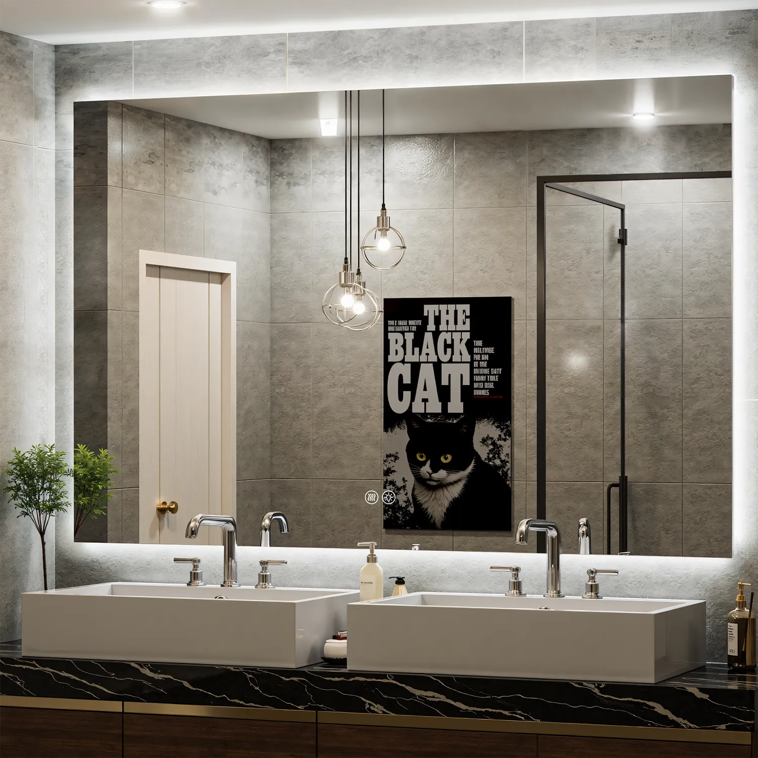 Backlit LED Bathroom Mirror