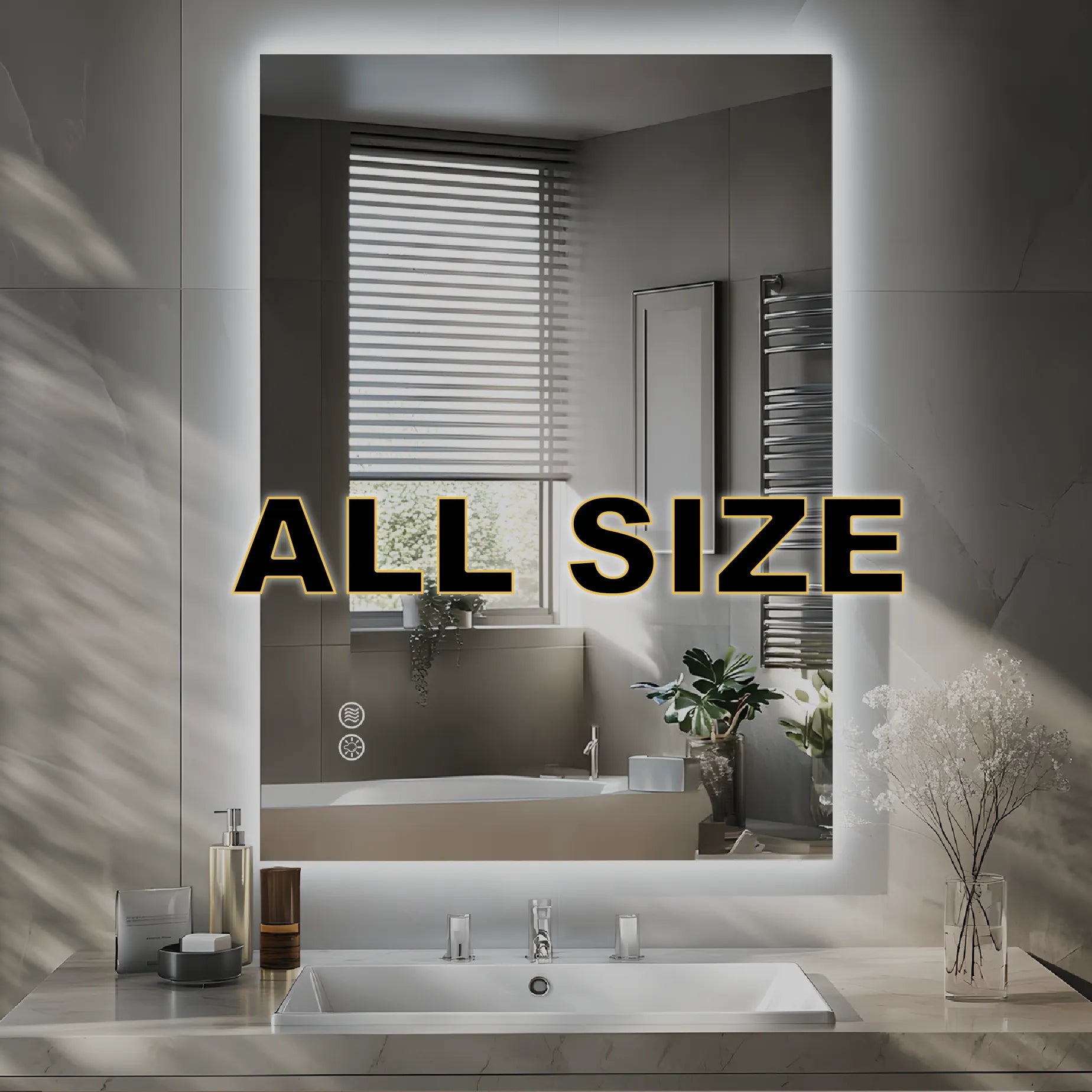 Backlit LED Bathroom Mirror