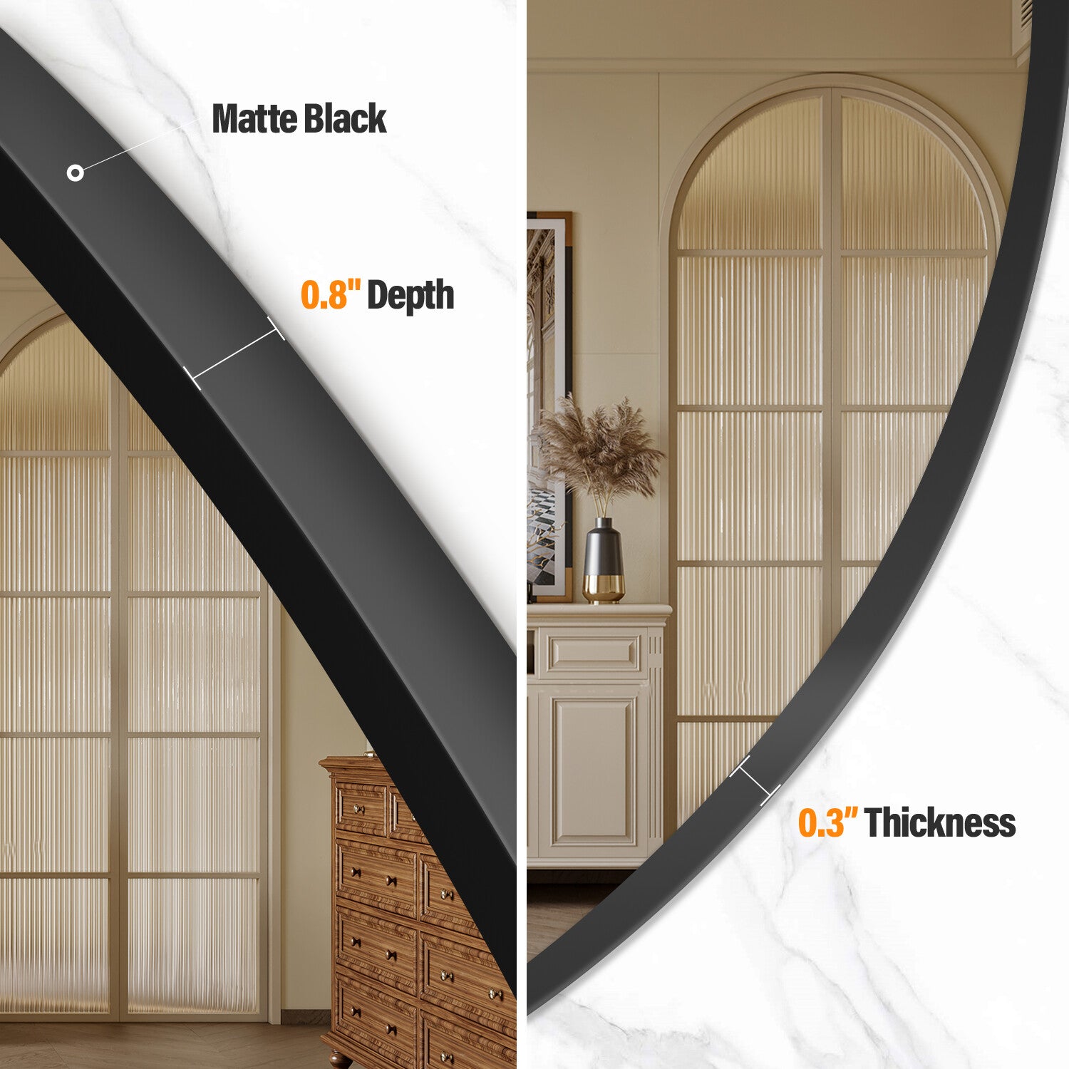 Oval Shaped Mirror